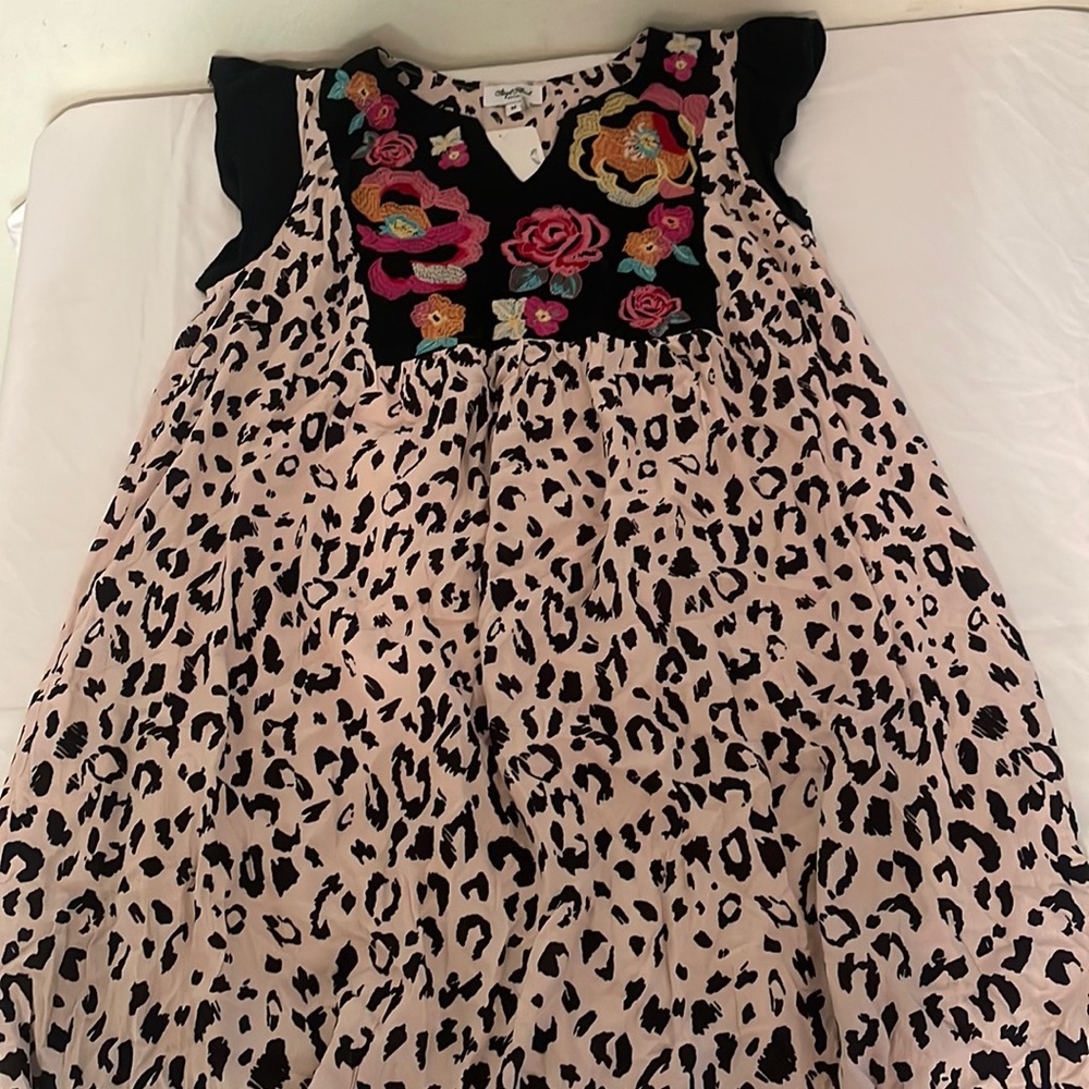 Angel heart leopard dress